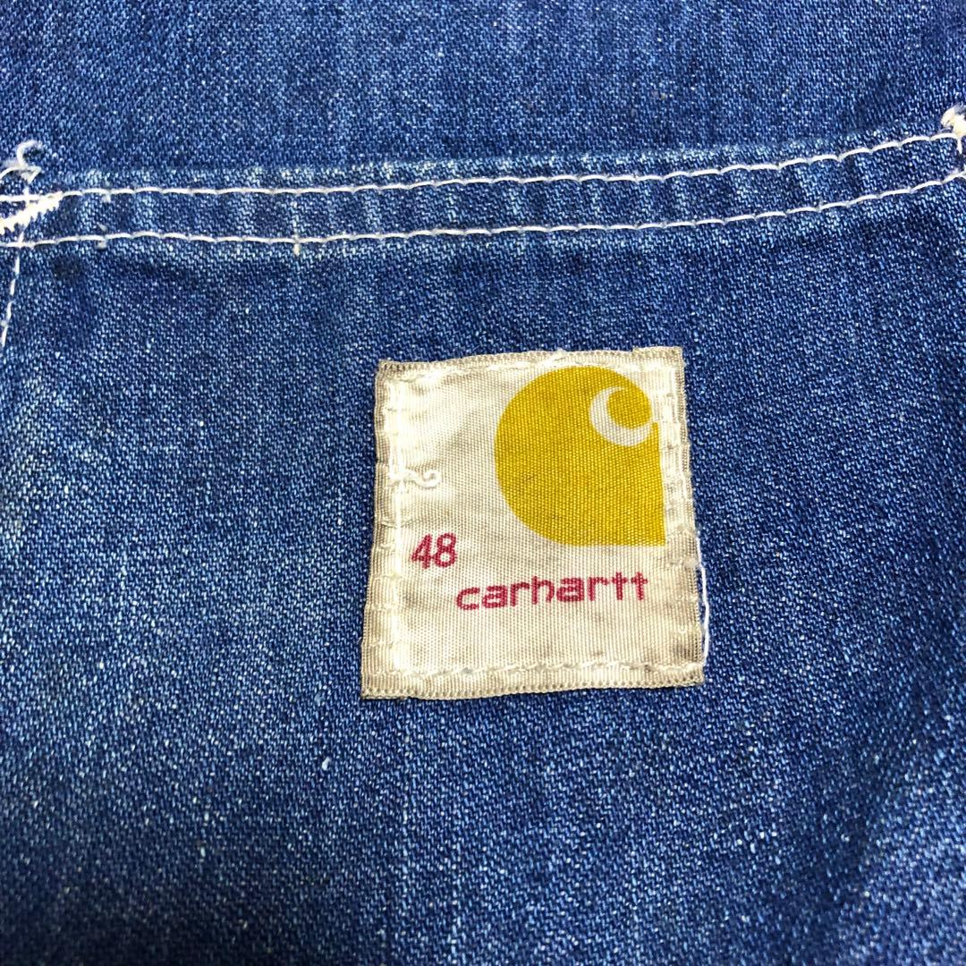 カーハート　ミシガンチョアコート　60s 70s デニム　プリントタグ