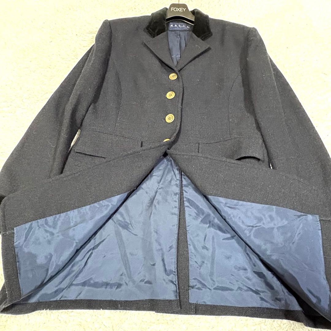 ラルフローレン 大きいサイズ　ヘリンボーン　ベロア　コート　15