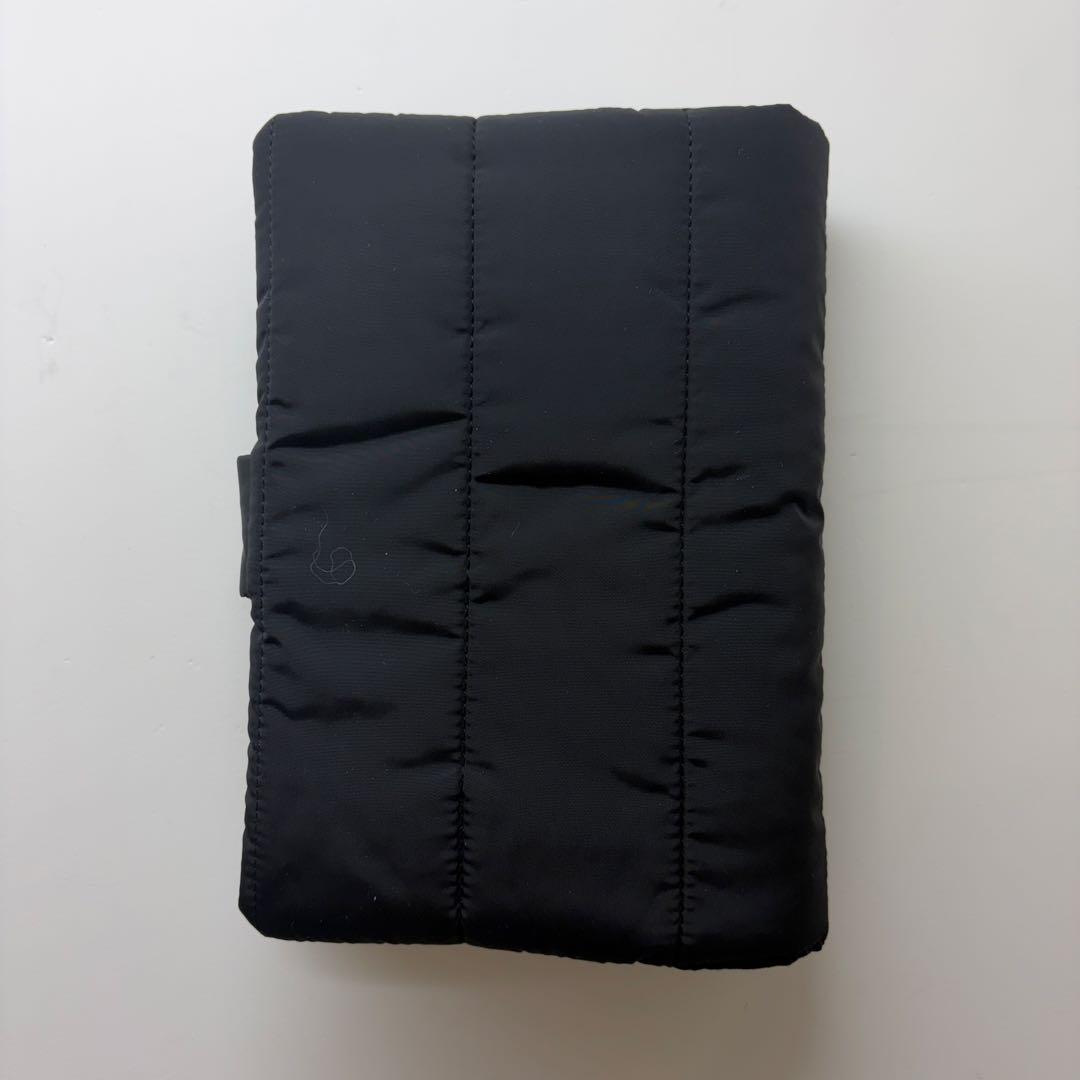 バインダーカバー　ブラック　シンプル　A6 韓国　貯金