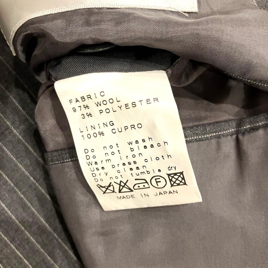 美品✨ RING JACKET スーツ セットアップ 段返り ストライプ L