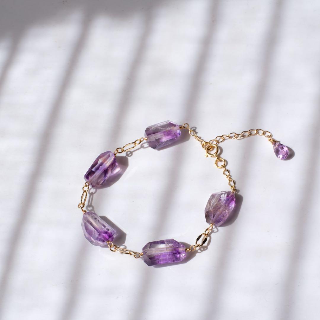 mari53 ♦︎14kgf大粒エレスチャルクォーツブレスレット