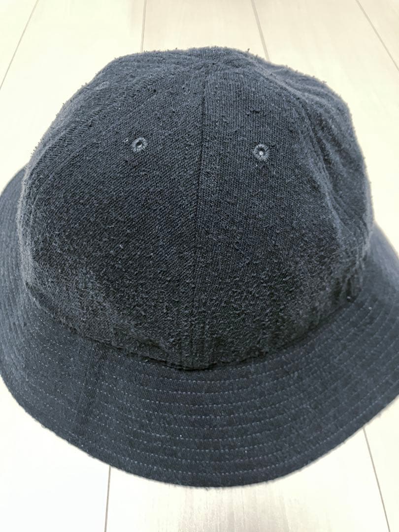 【25SS】comoli シルクネップ ハット　ブラック