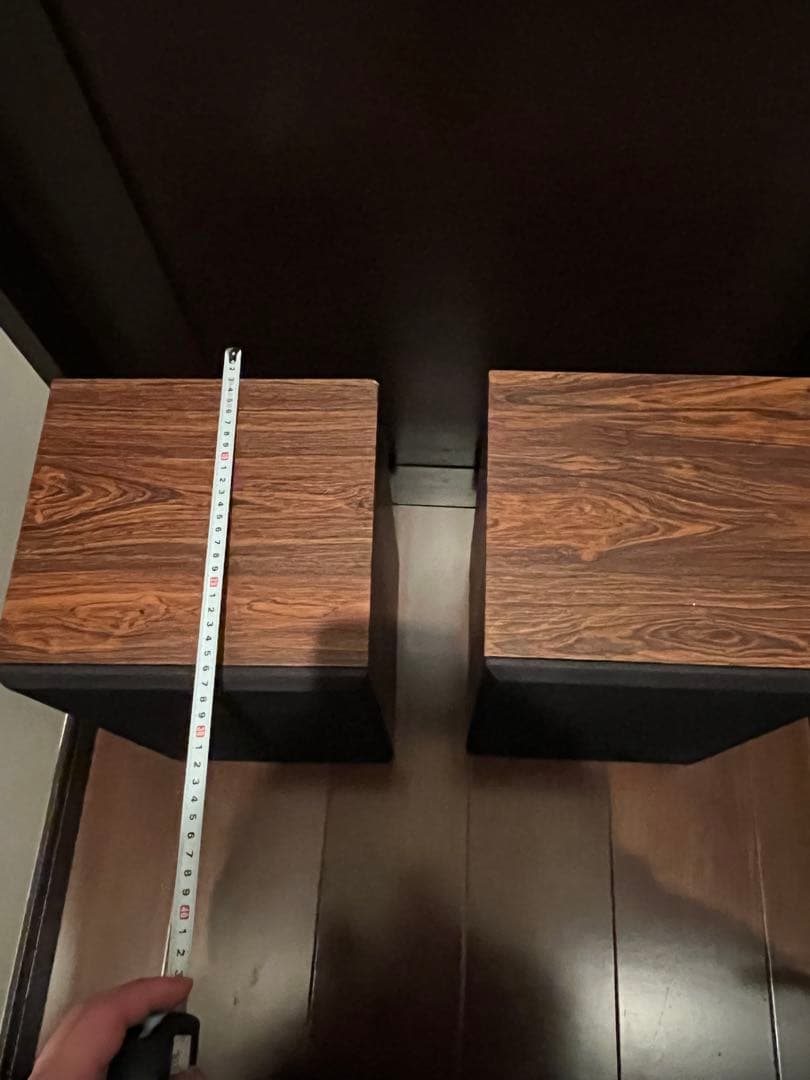 【良品】ヴィンテージ スピーカー ペア 木目調 音出し確認済み　スタンド無し