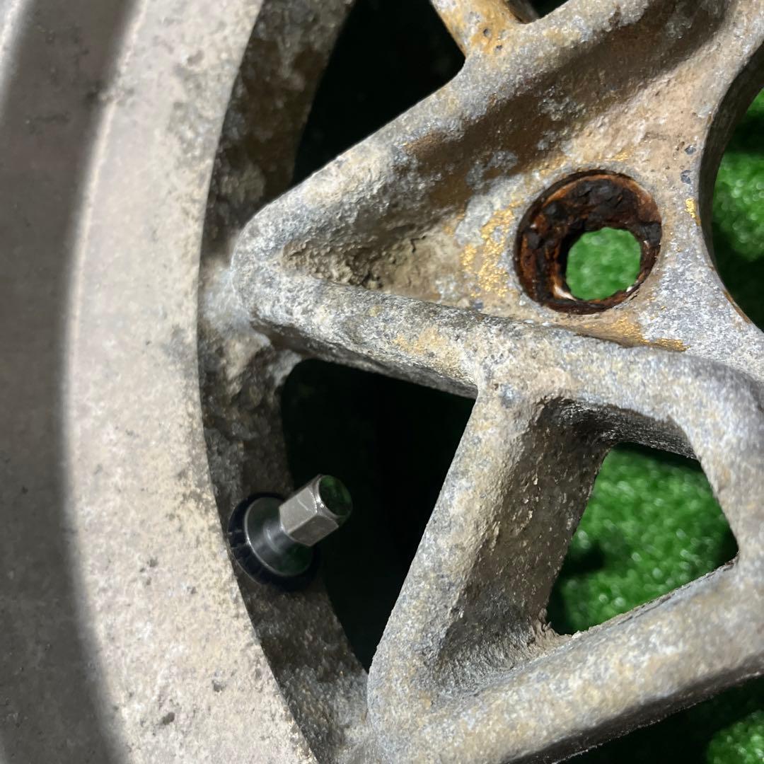 蓮①2本 テクノレーシング　14\" 6J 114.3 4穴　当時物！