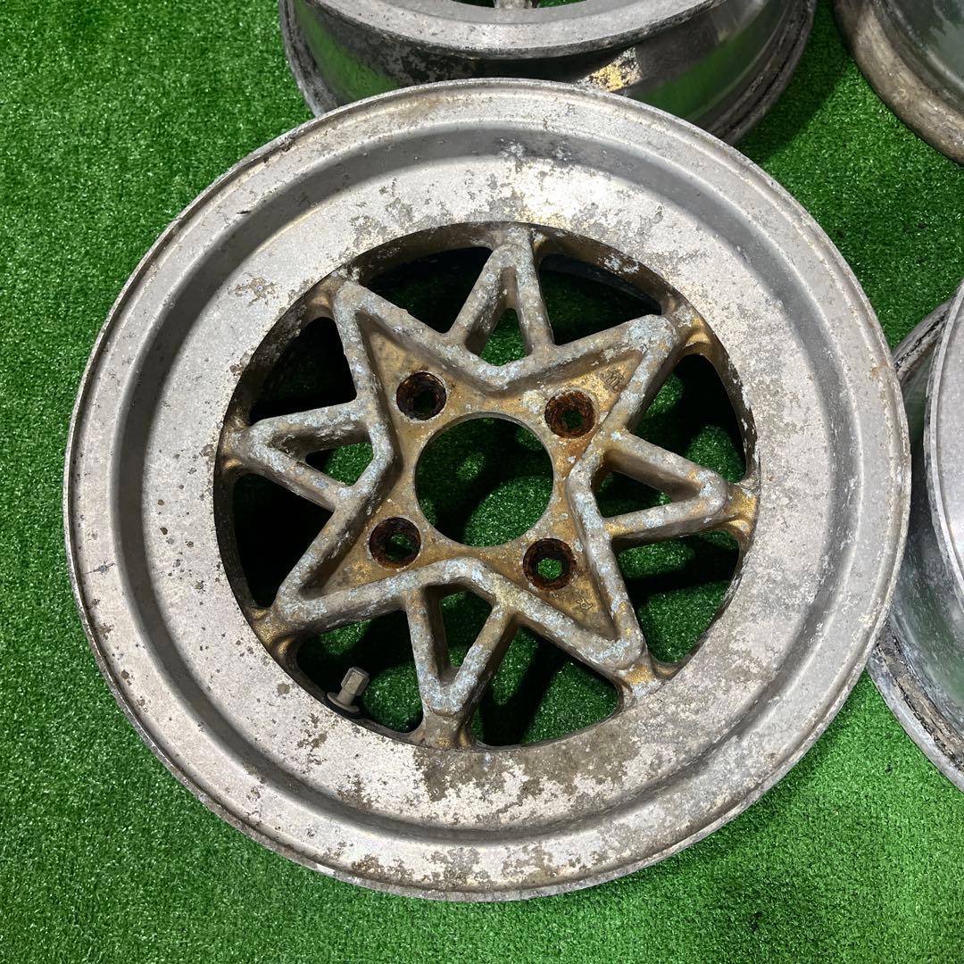 蓮①2本 テクノレーシング　14\" 6J 114.3 4穴　当時物！