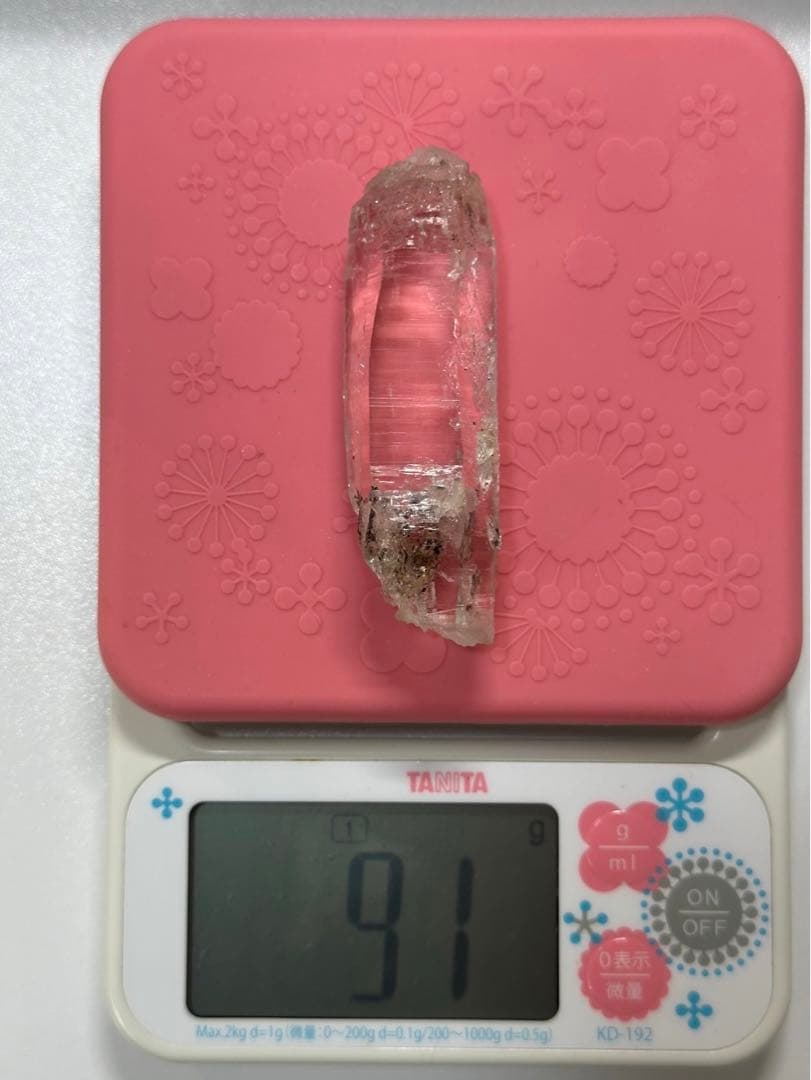 【特価】【高品質】【美品】91g ガネッシュヒマール産 シングルポイント 天然石