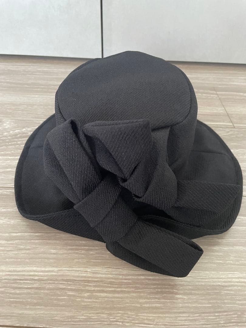 【新品未使用】CA4LA リボン付き帽子　（HAT＆CAP ライナー装着あり）