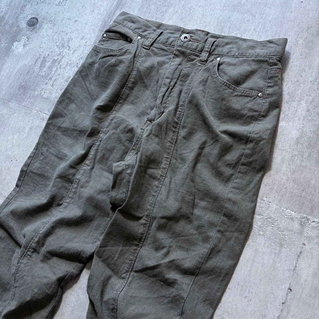 goa系 2000's linen flarepants archive y2k