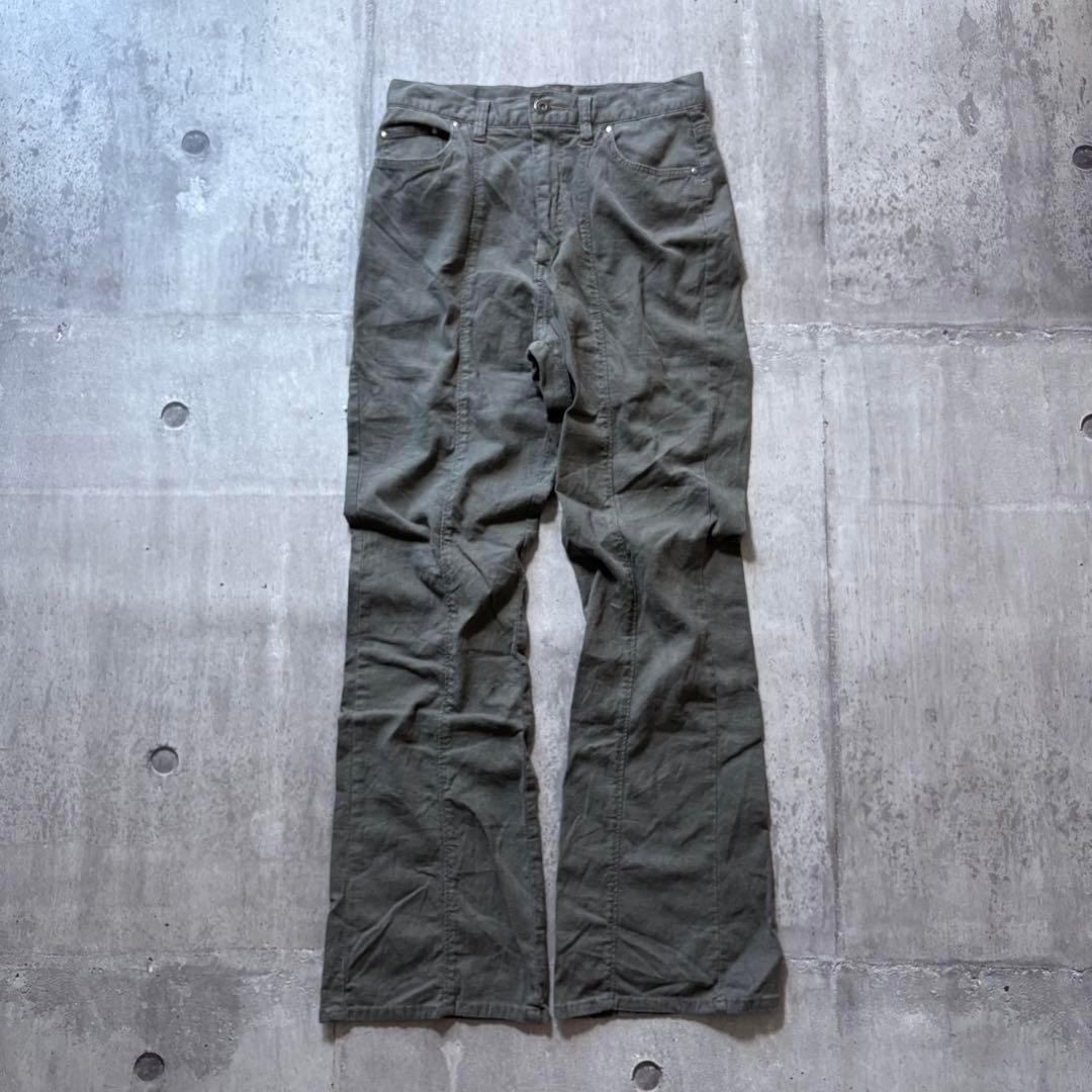 goa系 2000's linen flarepants archive y2k