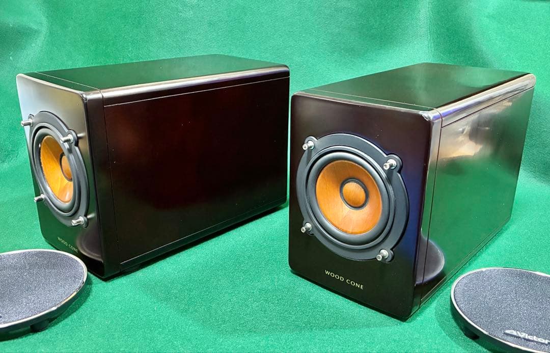 ビクター　VICTOR SP-EXAR3 9cmウッドコーンスピーカー　ペア