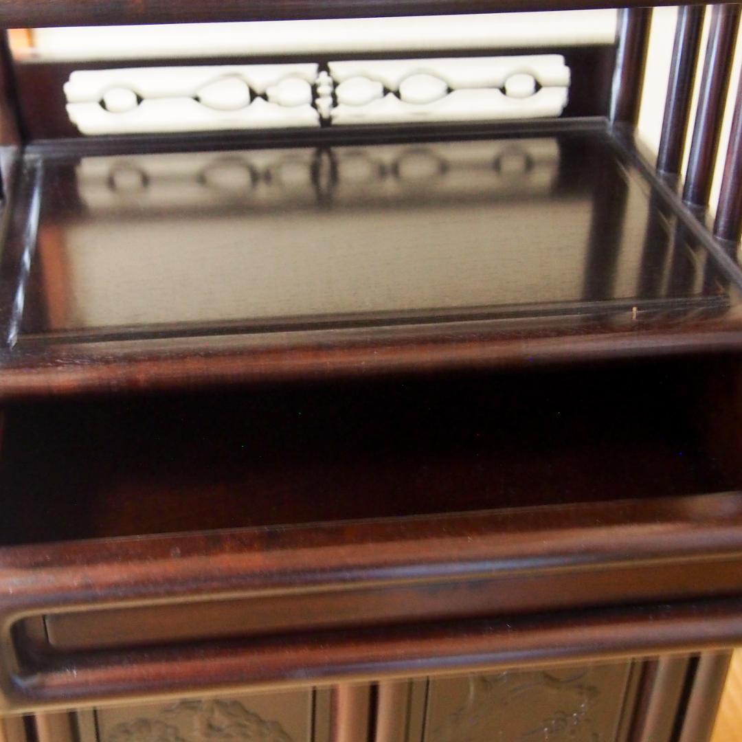 和風アンティーク 飾り棚 茶箪笥