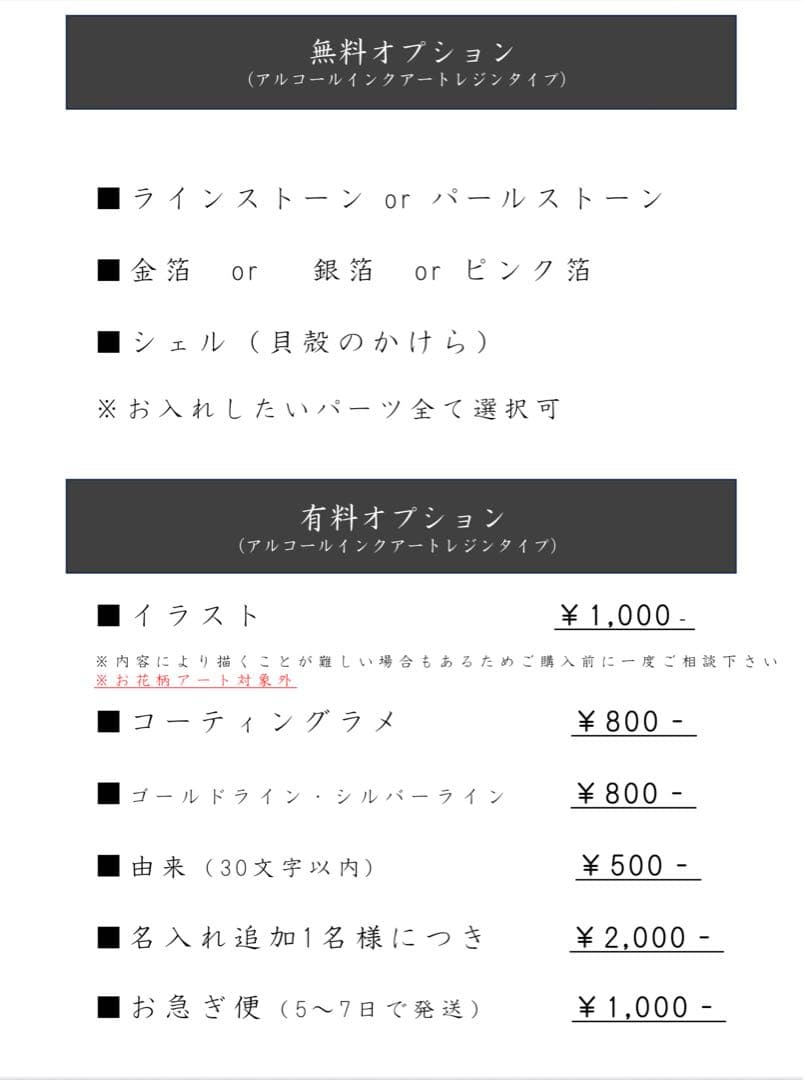 ジュリページ アルコールインクアート命名書