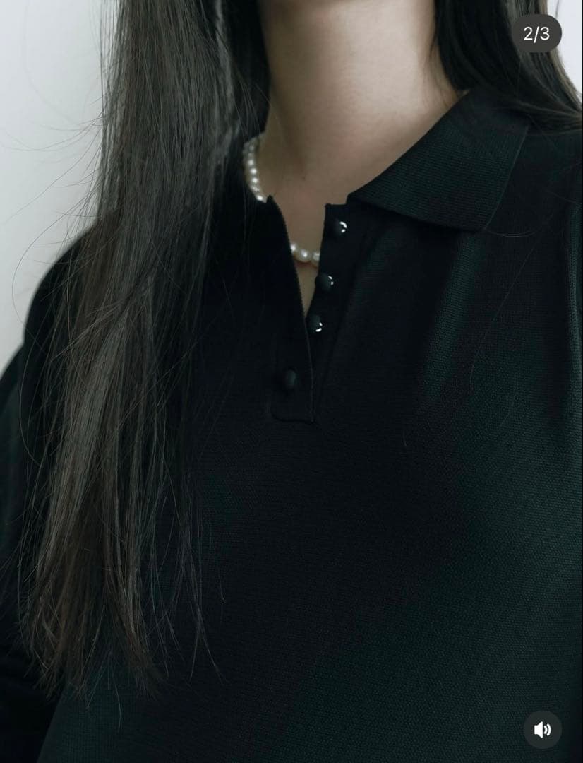 完売 美品 ハイアンド Ruffled-Hem Polo Dress hiand