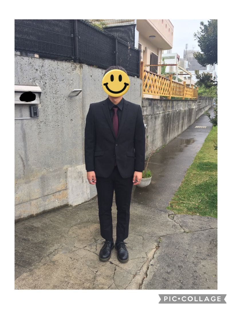 [メンズスーツ5点セット]ダークグレー　卒業式　入学式　パーティー　成人式