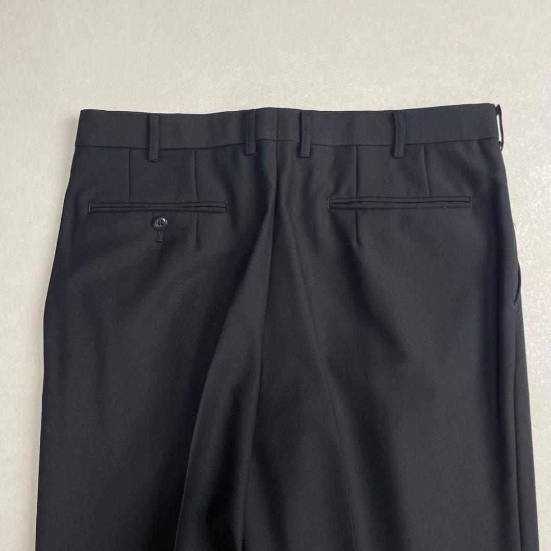 美品 90s セットアップ ブラック×ピンク ダブルスーツ 極上ウール