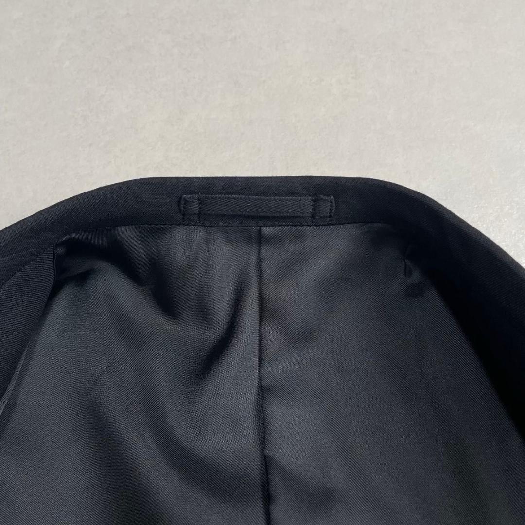 美品 90s セットアップ ブラック×ピンク ダブルスーツ 極上ウール