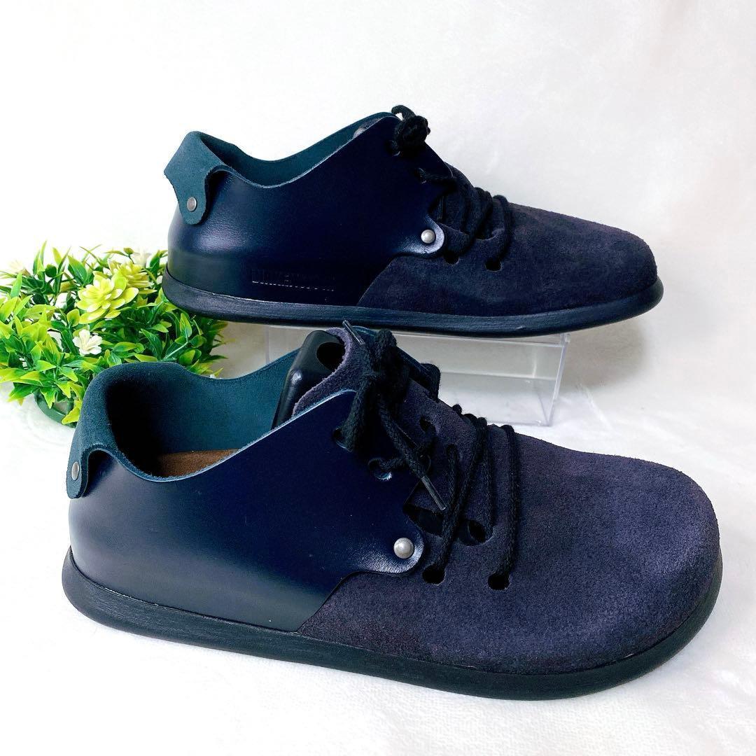 【ほぼ新品】ビルケンシュトック モンタナ 38 ネイビー スエード レザー