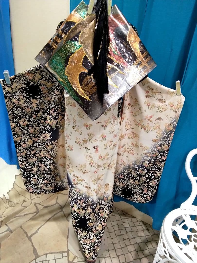 振袖フルセット、正絹振袖、友禅染、成人式、重ね衿、帯揚げ帯締め、西陣袋帯、長襦袢