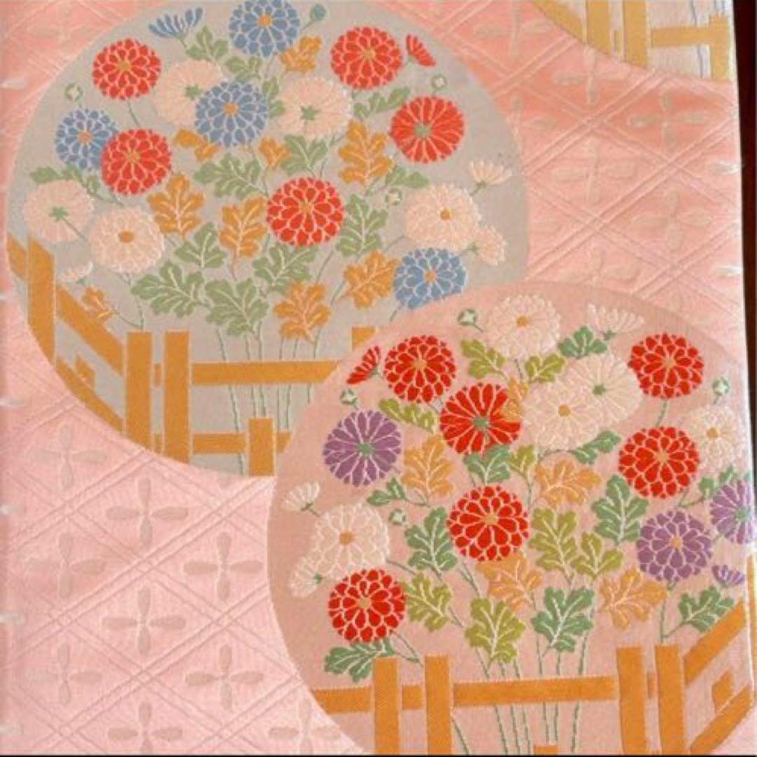 ⚠️専用✴テーブルランナー　タペストリー　正絹　帯生地使用　ピンク　大ハンドメイド