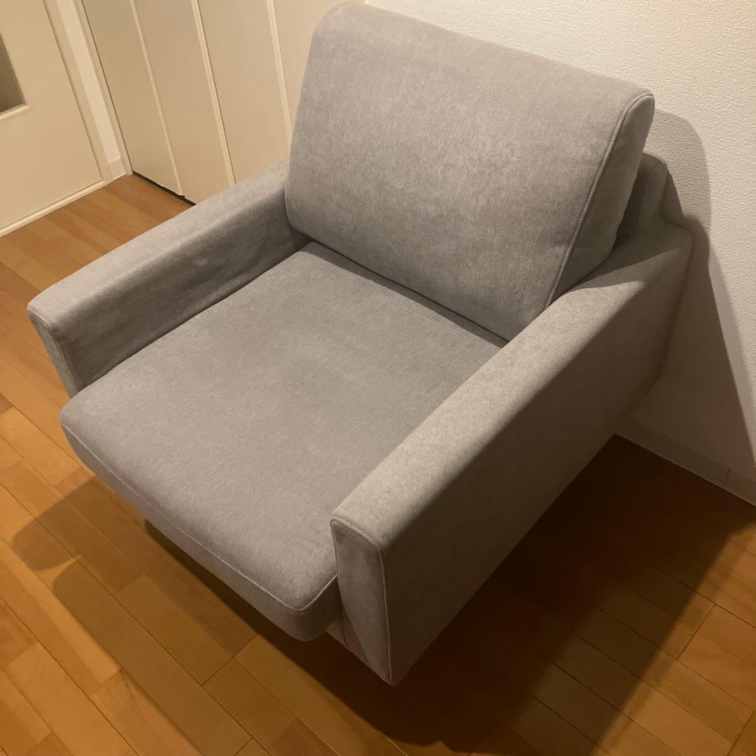 高野木工　レオソファ 1人掛け グレー