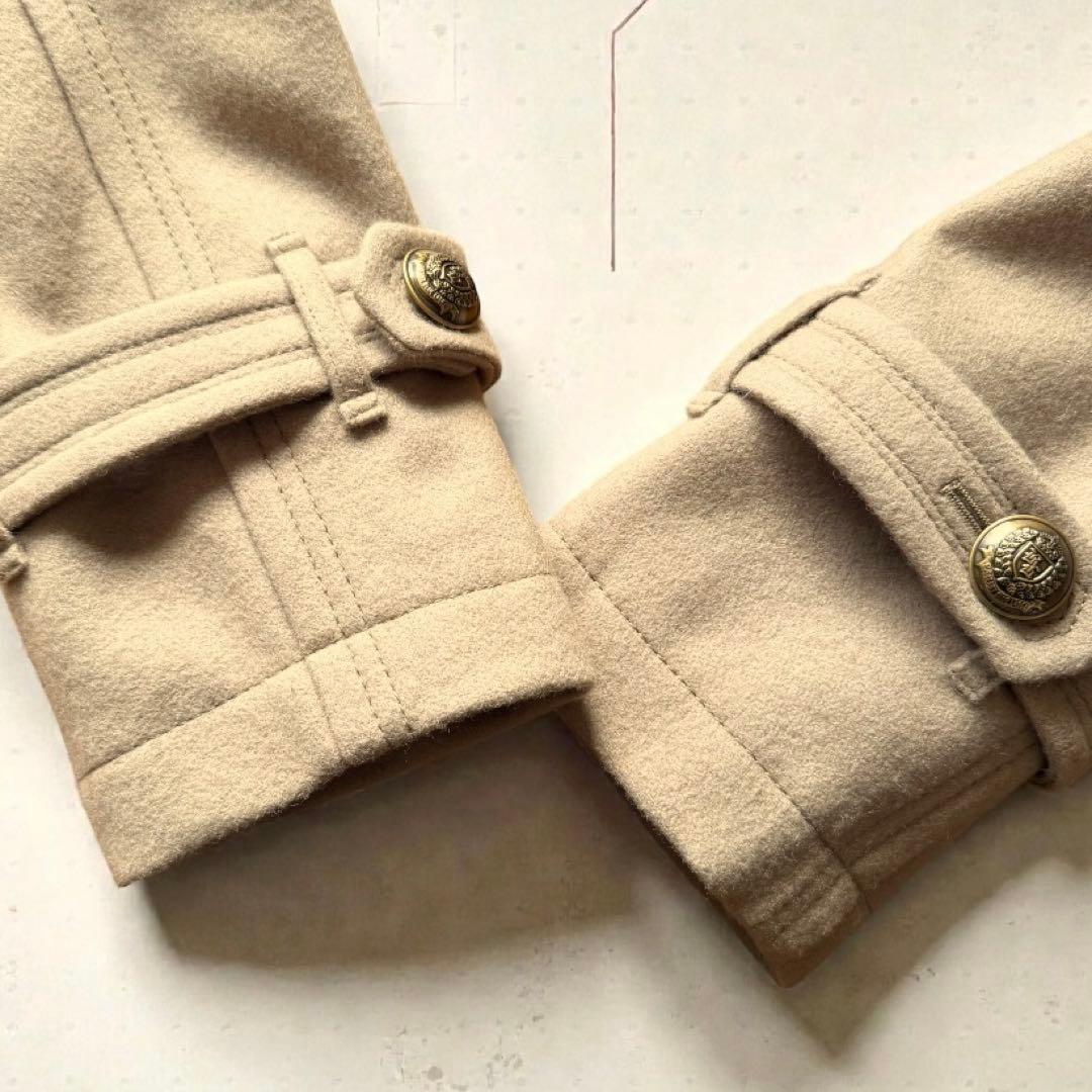 美品✨バーバリーブルーレーベル ウールPコート ベージュ 通勤 秋冬