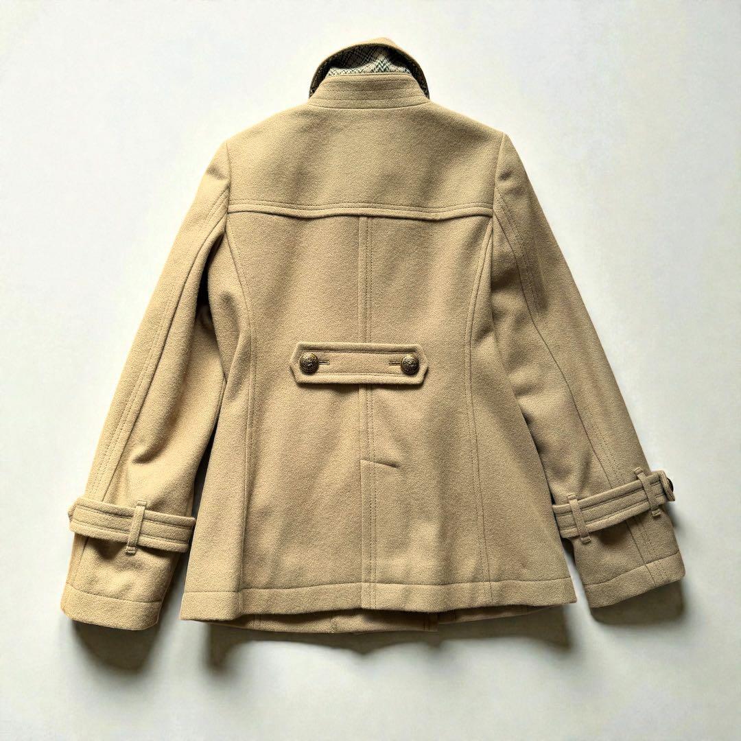 美品✨バーバリーブルーレーベル ウールPコート ベージュ 通勤 秋冬