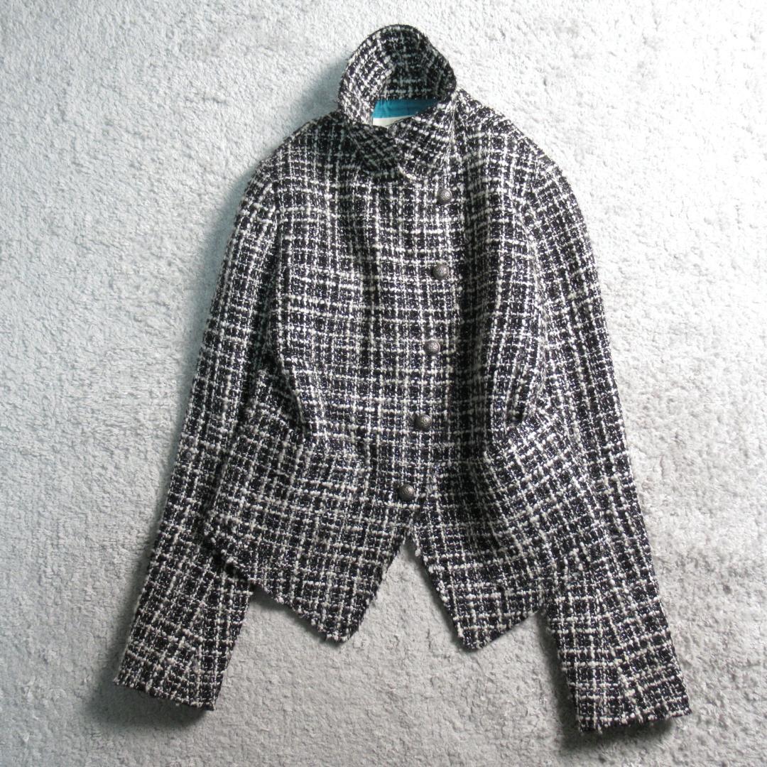 レジーナロマンティコ ラメ混ツイード ジャケット コート 38