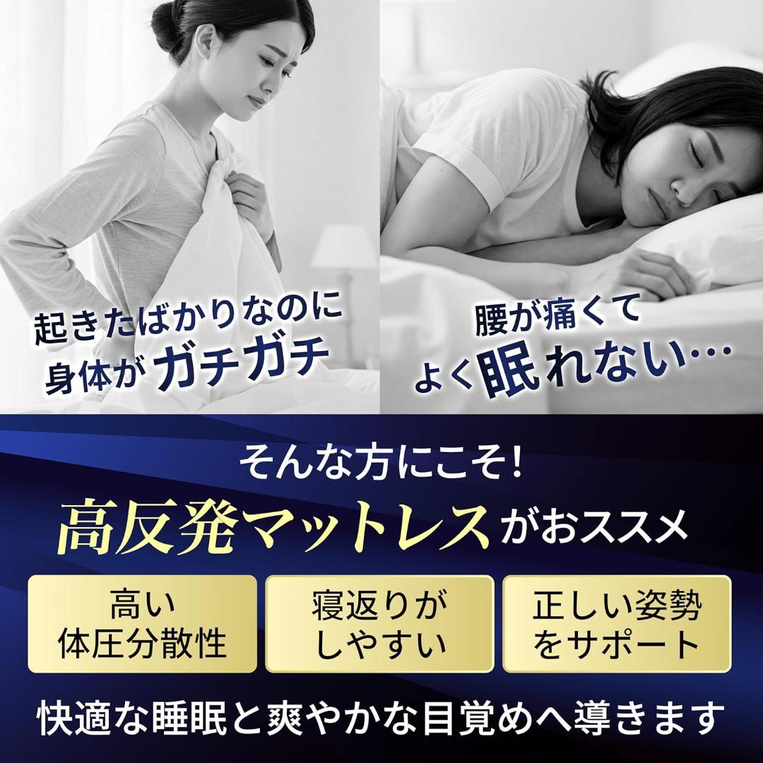 Q079　GOKUMIN 三つ折りマットレス ダブル