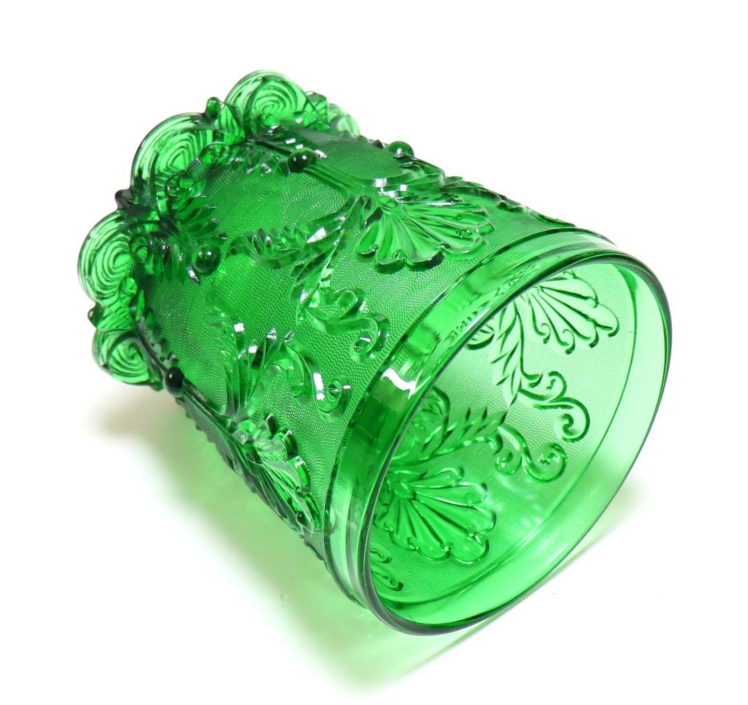 オールド・バカラ 1840年 激レア 大型 緑色ガラス 壺 アイスペール 花瓶