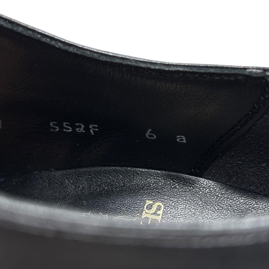 極美品■シェットランドフォックス【24.0】プレーントゥ 本革 革靴 ブラック