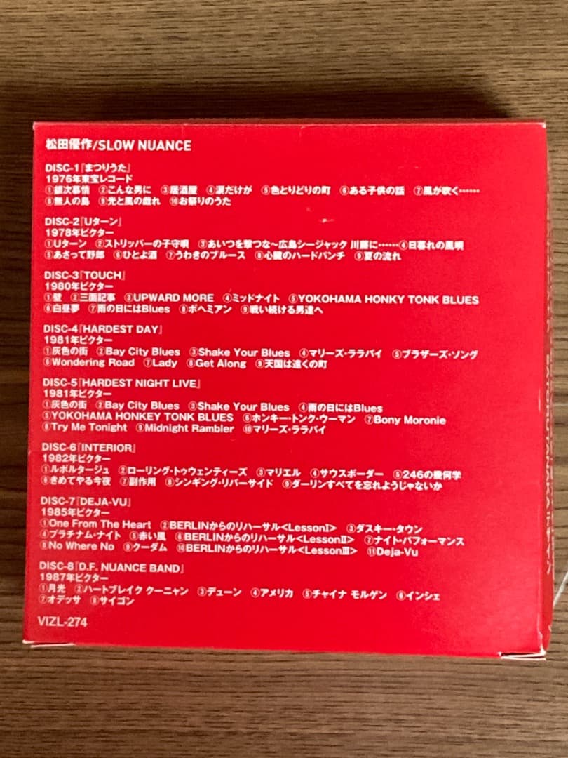 貴重！ 松田優作 SLOW NUANCE CD-BOX オリジナルTシャツ付き