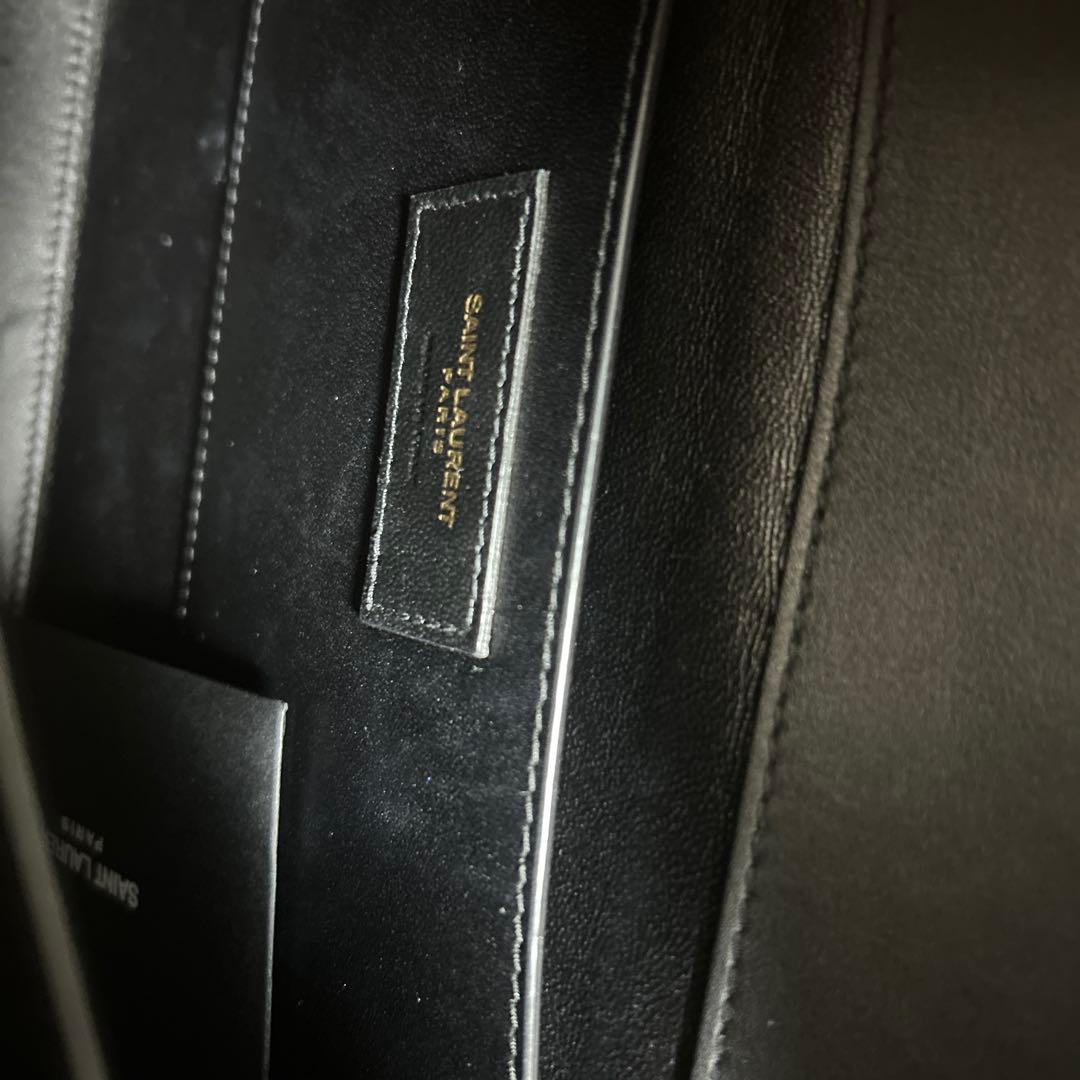Saint Laurent カサンドラ ハンドバッグ 白黒