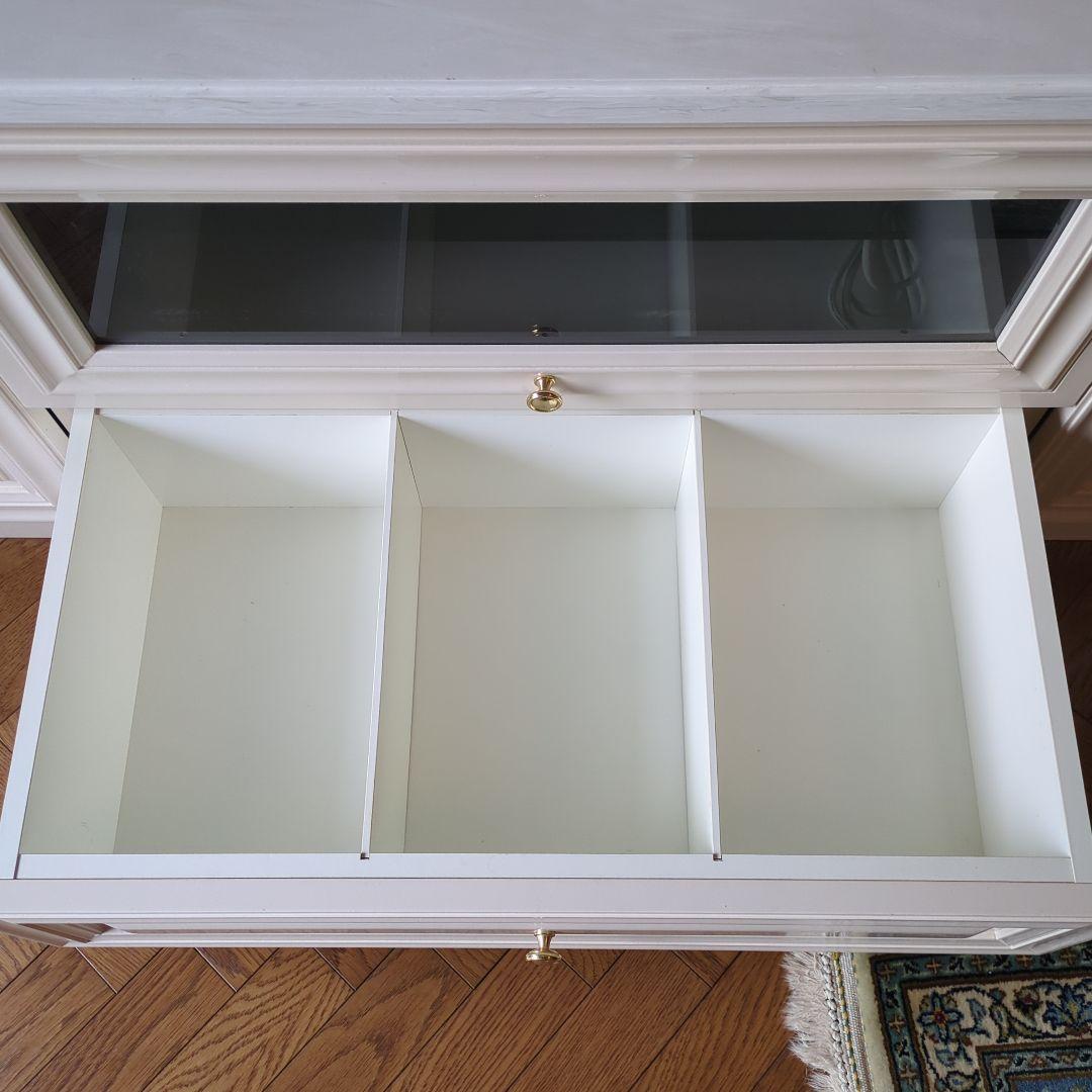 テレビボード　ホワイト　テレビ台 引き出し付き