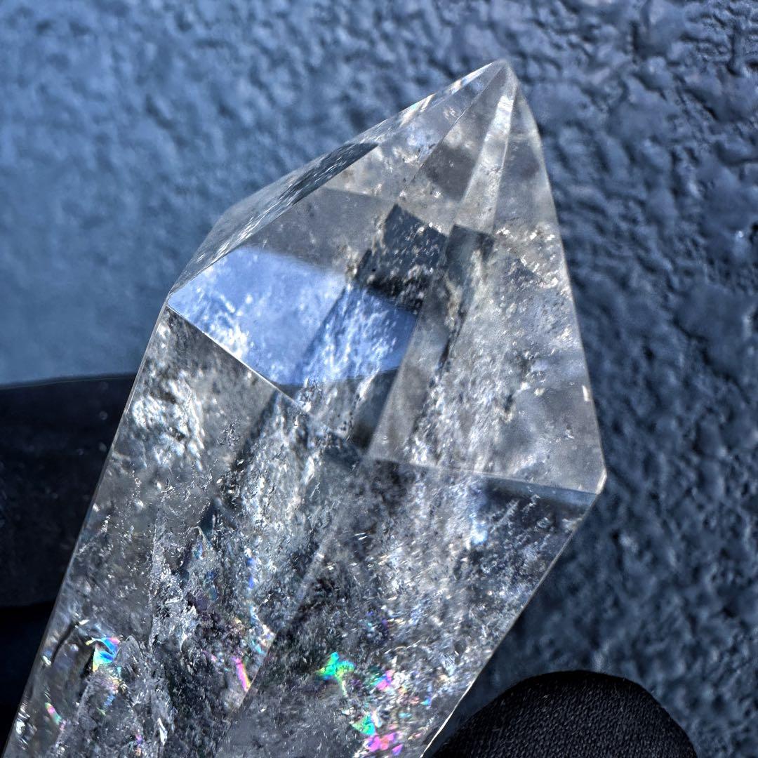 アゼツライト☆レインボー☆ヒマラヤ水晶六角柱パワーストーン天然石 原石A1315