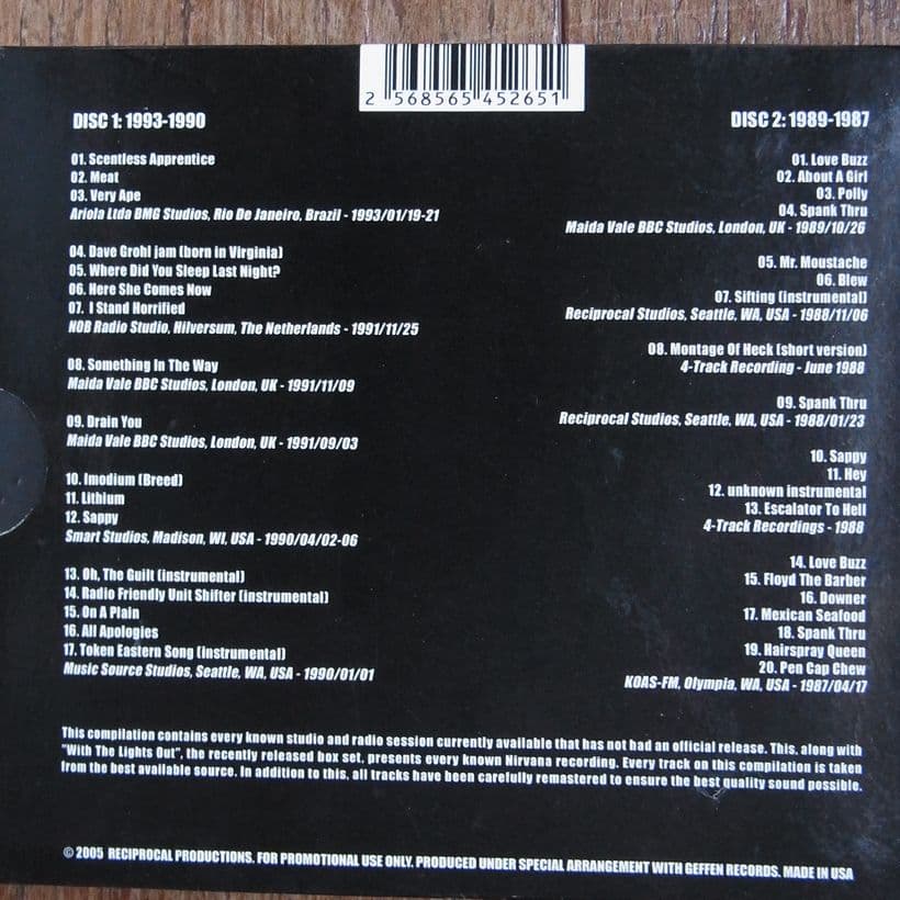 NIRVANA 1987-1993 2CD ニルヴァーナ