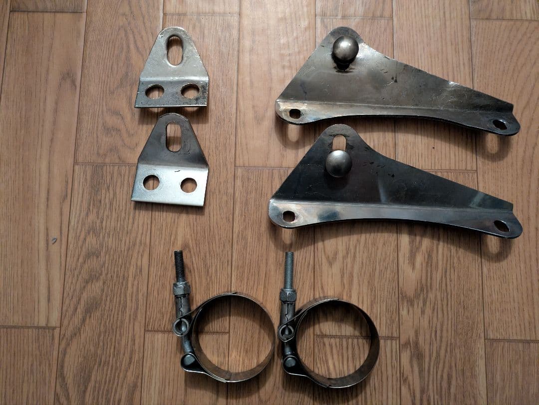 モーターステージ　76スラッシュ　スポーツスター　マフラー　スリップオン　ブラス