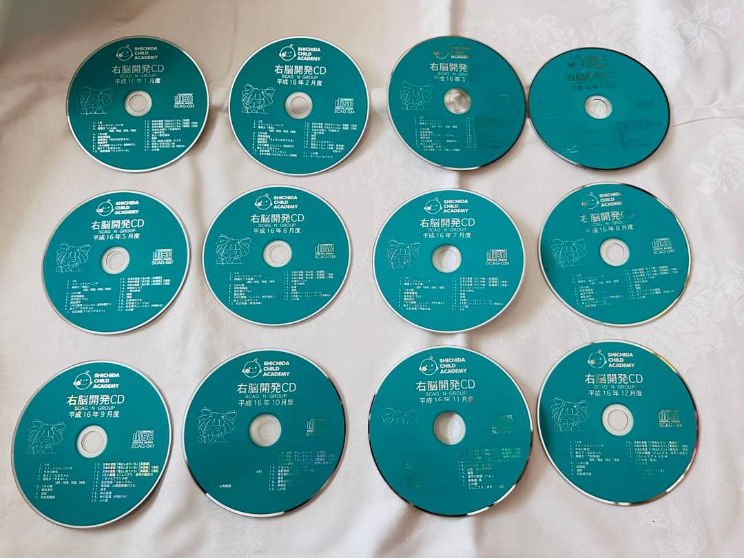 七田式 右脳開発CD 平成16、17、18、20年度44枚セット