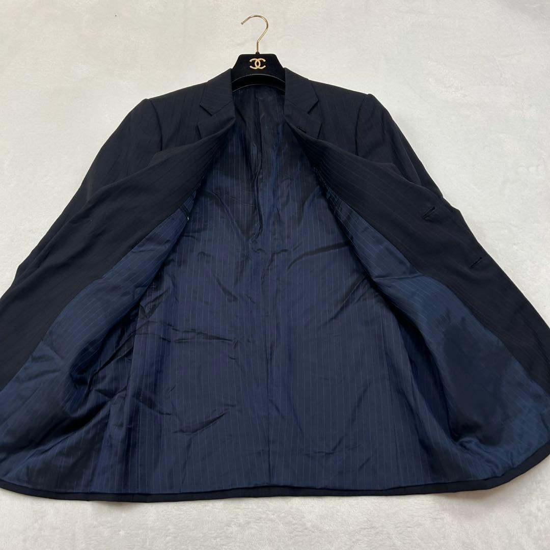 R87 M 48 アルマーニコレツォーニ ストライプ スーツ 上下 メンズ