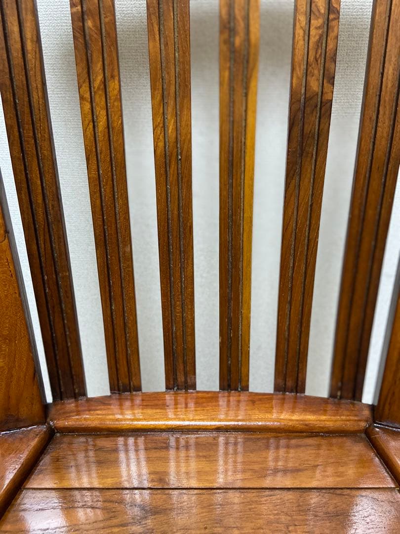 t*0様 アンティークチーク ハイバックチェア