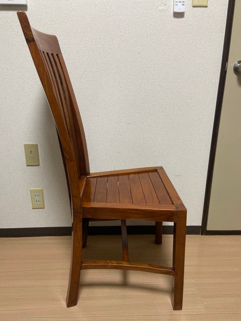 t*0様 アンティークチーク ハイバックチェア