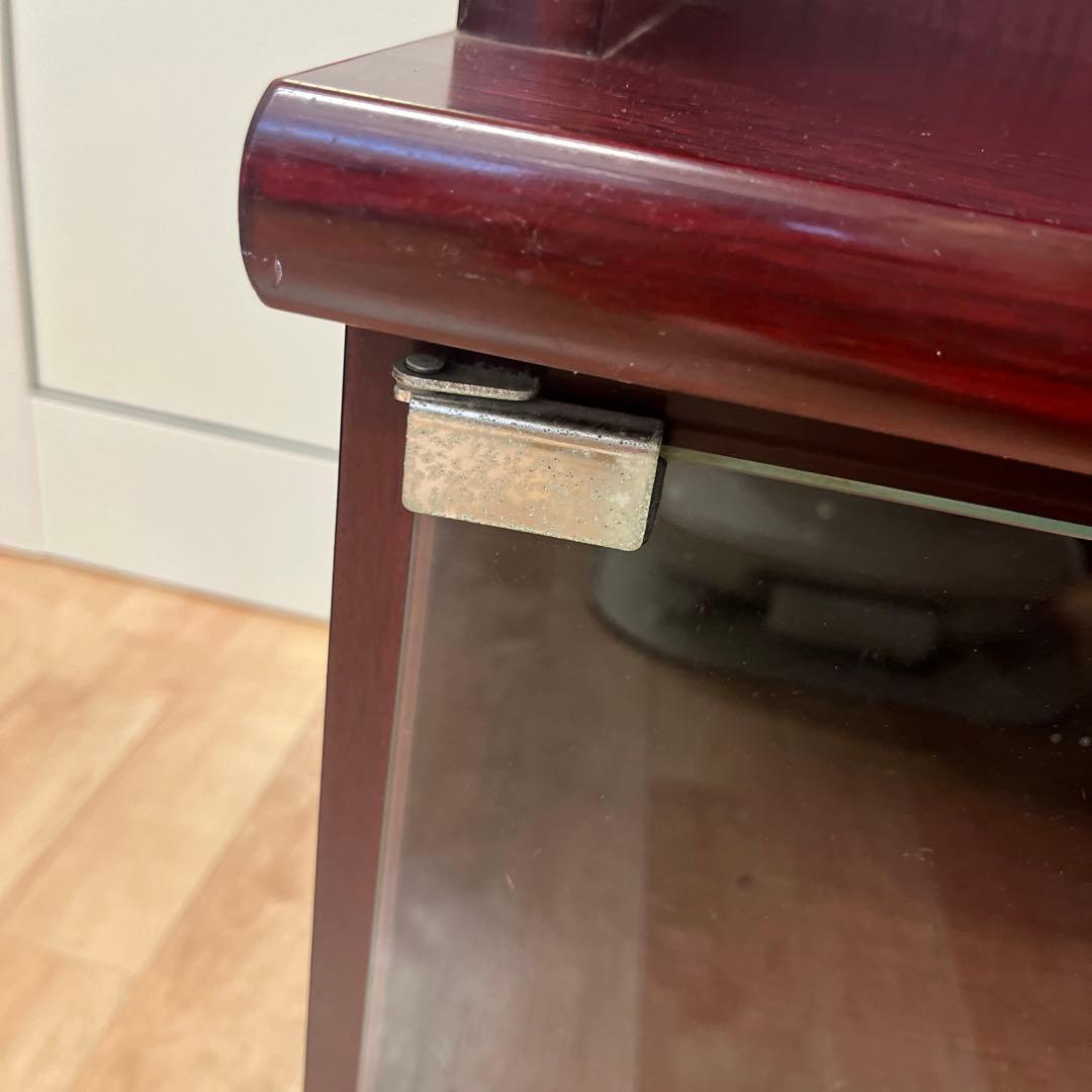 昭和 レトロ　サイドボード　食器棚　本棚　ガラスキャビネット