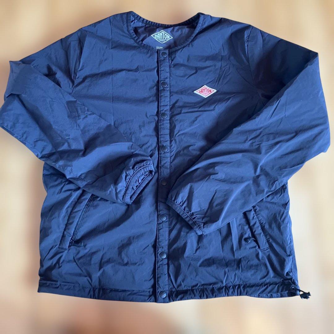 ダントン インサレーション ノーカラーストレッチナイロンジャケット　サイズ36