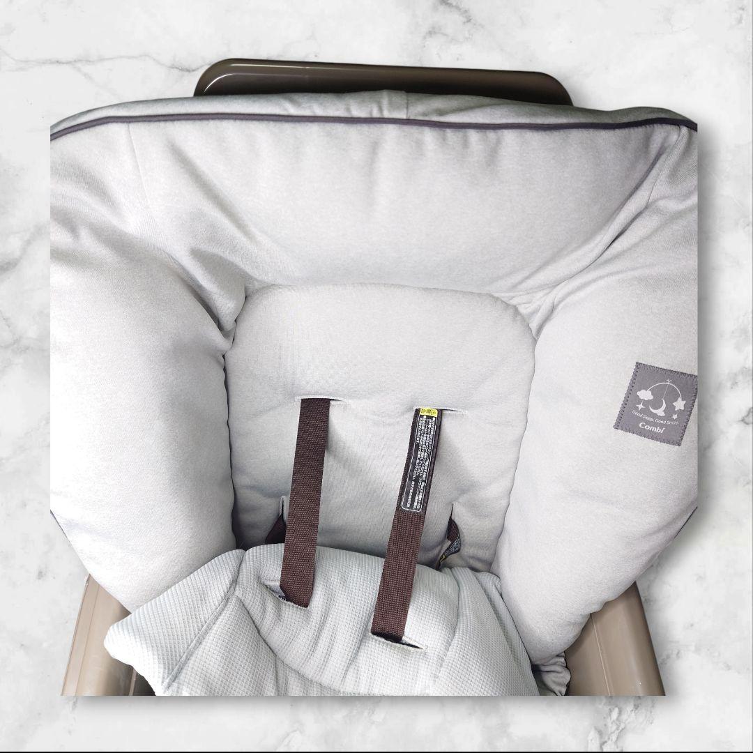 【ほぼ未使用】Combi コンビ ネムリラAT 新生児 自動 ハイローチェア