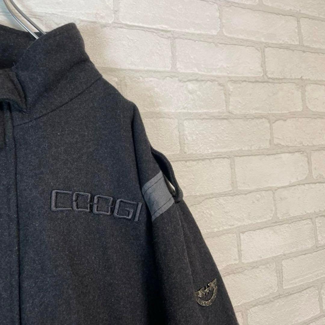 希少！COOGI 刺繍ロゴ 極厚 超オーバーサイズ スタジャン B系 チカーノ