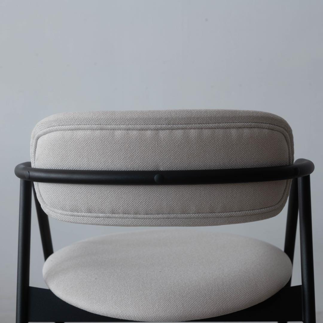 ダイニングチェア アイアン　アイボリー