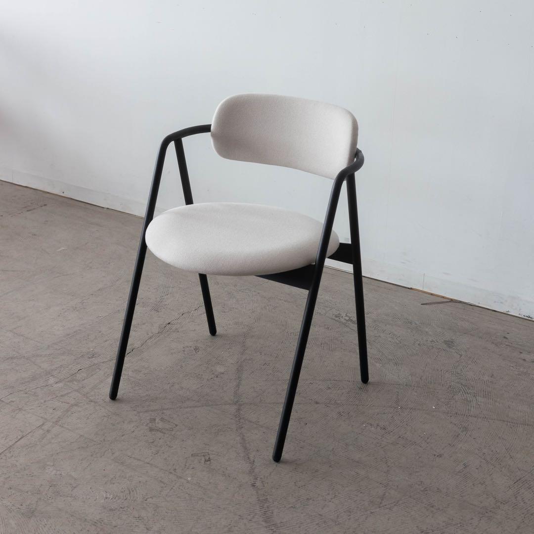 ダイニングチェア アイアン　アイボリー