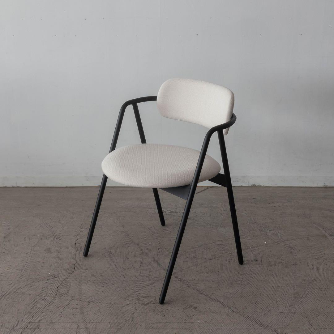 ダイニングチェア アイアン　アイボリー