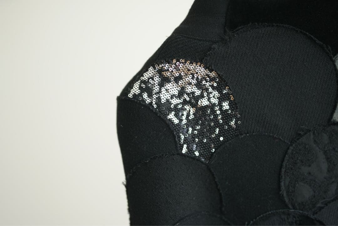 14aw ジュンヤワタナベ コムデギャルソン パッチワーク ポンチョ コート