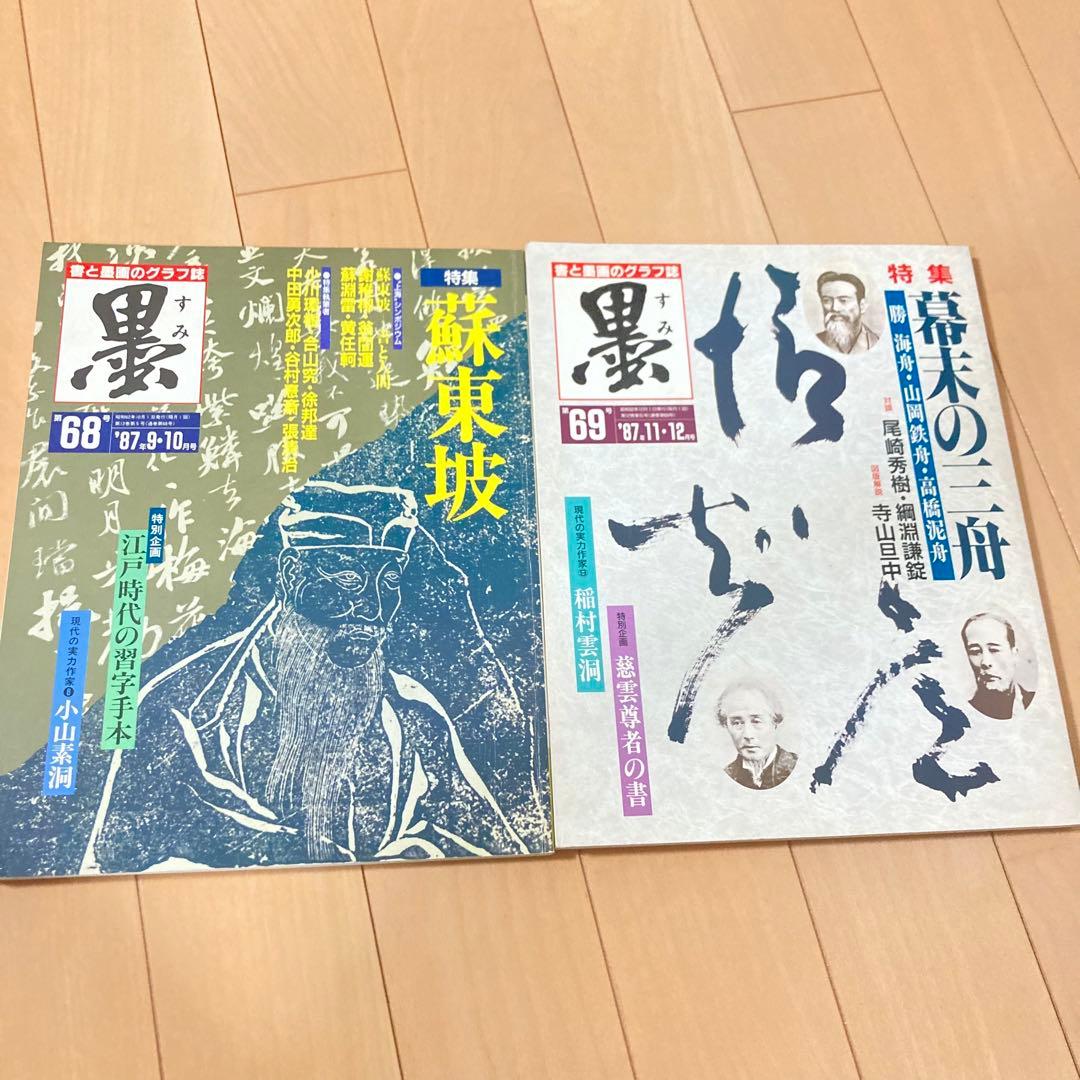芸術新聞社 大判書道雑誌 墨 まとめ売り60～69号