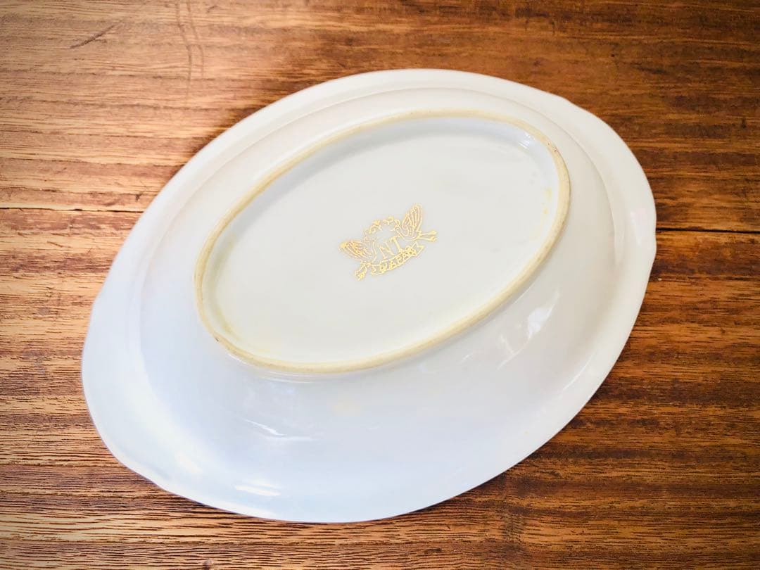 オールドノリタケ　カレー皿　深皿　洋風皿　花柄